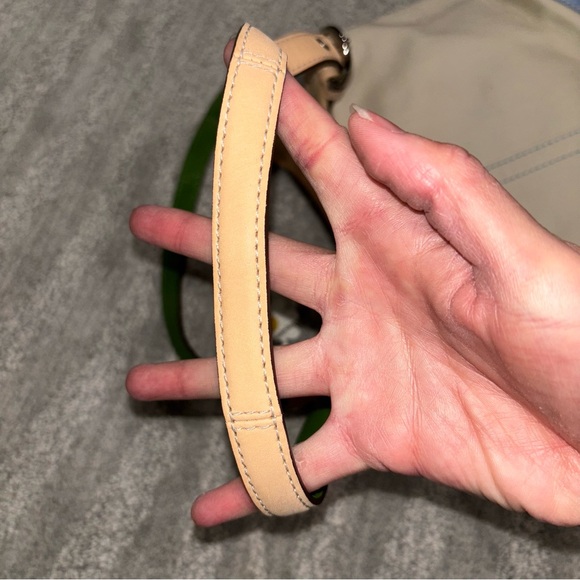 Coach Soho Slim Twill Hobo Bag Blue Cream Daisy Y2K Fairy Classic Hang Tag - Picture 8 of 12